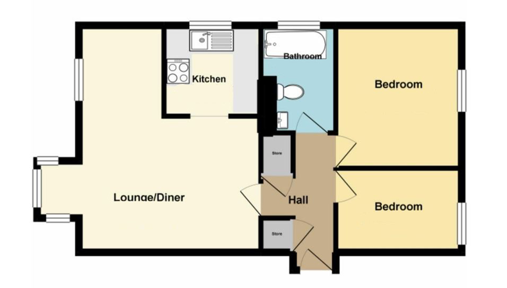 Lot: 75 - VACANT TWO-BEDROOM FLAT -